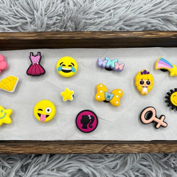 ☠️😈NEW 14 PC Girly Shoe Charms for Crocs, Purses, Bracelets, Wristbands😈 - Picture 2 of 3